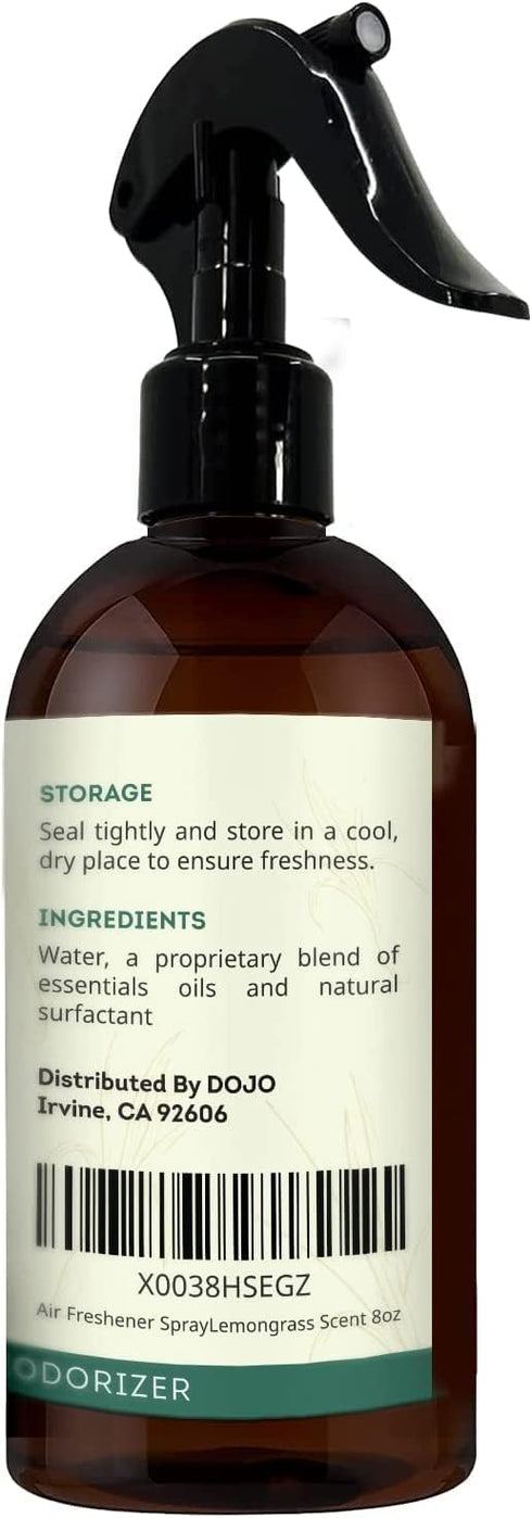 Kate Naturals Air Freshener Spray for Home. Lemongrass Essential Oil Room Freshener Spray for Pillows, Bedding, Linen, Room Spray (8 fl oz, Lemon ...