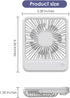 7.5-inch Portable USB Desk Fan with 180° Tilt Foldable and 3 Speed Adjustable, Strong Wind and Rechargeable Personal Fan for Travel Home Office...