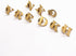 A-Z Initial Pins 26 Letters Pins 18K Gold Plated and Silver Tone Metal Brooch Breastpin Badge...
