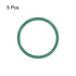 uxcell Fluorine Rubber O-Rings, 35mm OD 30.2mm ID 2.4mm Width FKM Seal Gasket for Machinery Plumbing, Green, Pack of 5...