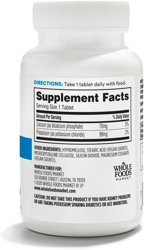 365 by Whole Foods Market, Potassium 99Mg, 250 Tablets...