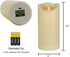 Eldnacele Large LED Candles with 6H Timer Flickering Flame, Battery Operated Electric Candles with Real Wax Warm Light for Christmas Halloween Hom...