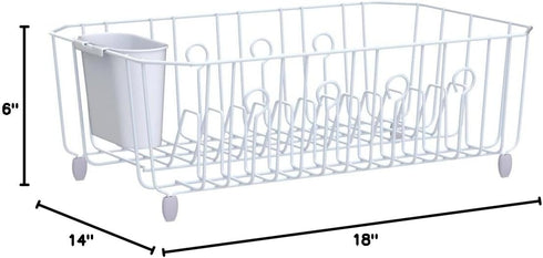 Rubbermaid White Dr VC0S2_6032-AR-WHT 6032ARWHT Large Dish Drainer, No Size...