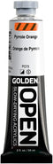 OPEN Slow-Drying Acrylics by GOLDEN, Pyrrole Orange, 2 fl oz. tube, Professional Acrylic Paint, Semi-Opaque...