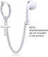 1 Pair (Need Ear Hole) Anti Lost Earring Strap Bluetooth Earphone Holders Accessories Unisex Anti-lost Earring Clip For AirPods Pro Earhooks-Style...
