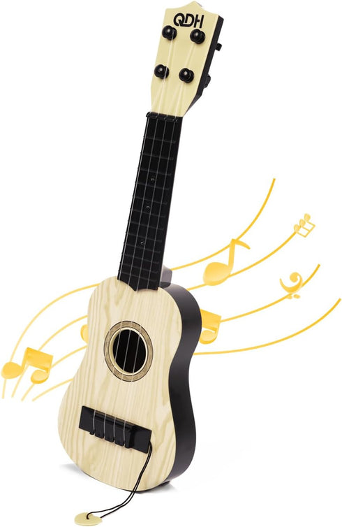 Kids Toy Ukulele Kids Guitar Musical Toy 17 Inch 4 String Mini Guitar with Pick Educational Learning Musical Instrument Toy for Ages 3-12 Children...