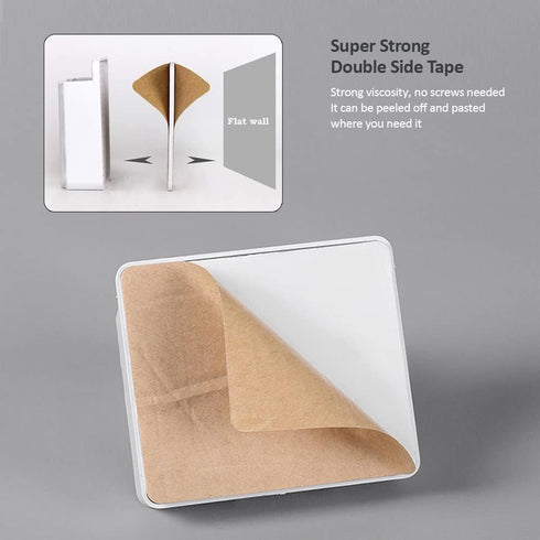 D1 Wall Mount Phone Holder, Phone Stand with Adhesive and Data Cable Receiving Hole, Phone Holder for Shower, Charging, RV, Compatible with iPhone...