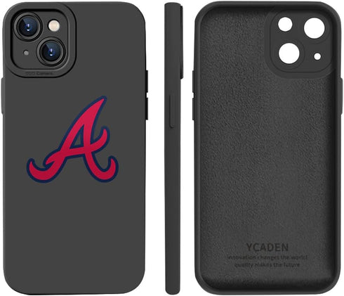 for Atlanta Baseball Fans Case Cover Compatible with iPhone 14 Plus, Personalized Gift for Dad Husband Mom Mothers Father's Day Thanksgiving Day C...