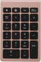 Sanpyl 22 Keys Numeric Keypad, Bluetooth Mini Keyboard, Portable Mini Financial Accounting Rechargeable Number Pad, for Laptop Desktop, PC(Rose Go...