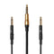 MEZE AUDIO | 1.2m Cable with Mic & Remote for 99 Classics Walnut Gold | 3.5 mm Male to Dual TS Mono 3.5mm Male Connector Plug | Kevlar Reinforced ...