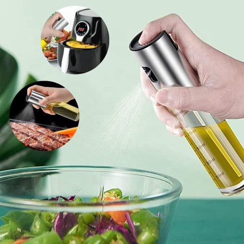Generic Oil Sprayer for Cooking-100ml Olive oil spray bottle –olive oil Sprayer Mister for salads, baking, BBQ- air fryer accessory- perfect dosag...