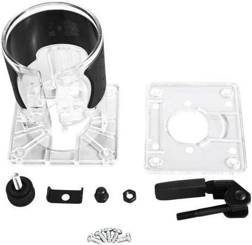 Wooden Router Base 2PCS Woodworking Trimming Base Transparent Shell Milling Machine Base Electric Trimmer Machine Base Power Tool Accessories...