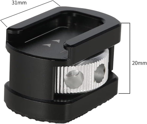 NICEYRIG Cold Shoe Mount Adapter with 1/4’’ Mounting Screw for Microphone Flash LED Video Light - 499...