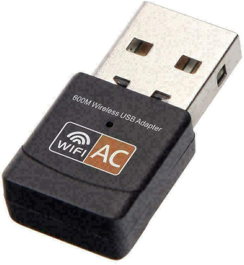 USB WiFi Adapter, AC600 Mbps Dual Band 2.4/5Ghz Wireless Mini Network Adapter 802.11 , Support PC Desktop Laptop MAC Book Windows Notebook...