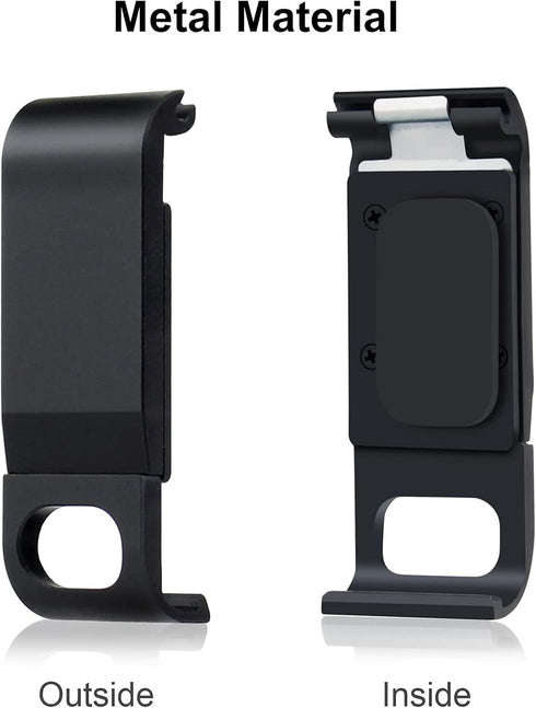 Skeleton Housing Case Side Open Housing Protective Case with Aluminum USB Pass Through Side Door Cover for GoPro Hero 9 10 11 12 Black - Charging ...