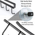 2 Pack Storage Mug Hooks Rack Under Cabinet Each with Fixed Sticker, 6 Hooks Cup Holder Hanger, Ties Belts Scarf Hanging Hook Rack, Mug Hook Hange...