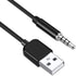 USB to 3.5mm Jack Audio Adapter, Male AUX Audio Jack to USB 2.0 Male Charge Cable Adapter Cord for iPod Shuffle MP3 Player Headphones Speakers and...