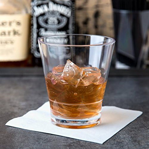 G.E.T. S-11-CL-EC 12 oz. Clear Rim-Full Stackable Glass, Break Resistant (Pack of 4)...