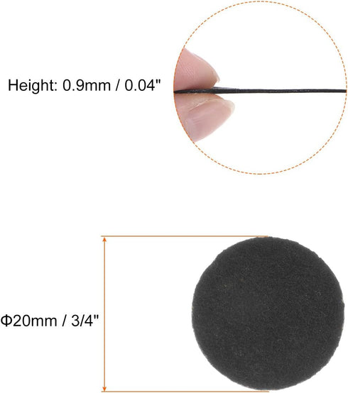 48pcs Round Adhesive Felt Circles, 20mm 3/4" Pre Cut Felt Craft Stickers Non-Woven Mini Felt Fabric Circles for DIY Sewing Handcraft Cut Projects ...