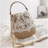 Beach Purse Women's Crossbody Straw Bag Woven Beach Shoulder Handbag Summer Boho Purse with Leather Strap for Women...