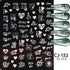9 Sheet Valentine's Day Heart Nail Art Stickers Decals, 3D Laser Heart Rose Cat Letter Nail Stickers for Nail Art, Romantic Cute Nails Adhesive Ma...