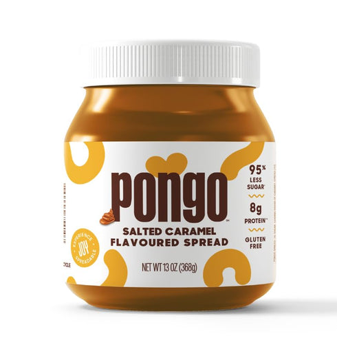 Pongo Salted Caramel Spread - Low Sugar, Low Carb Sauce, Keto-Friendly Dessert Topping (13 Oz Jar)...