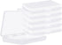 Lainrrew 6 Pcs Rectangular Clear Plastic Storage Containers Box with Hinged Lid Plastic Beads Storage Containers Empty Case Organizer for Beads, C...