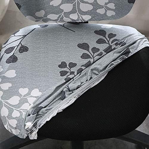 Office Computer Chair Covers, Split Stretchable Seat Cover Removable & Washable Rotating Chair Protective Slipcover...