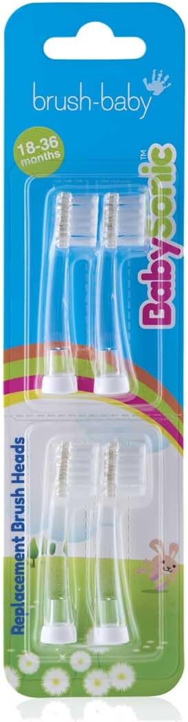 Brush-Baby BabySonic Replacement Heads (18-36 Month (Pack of 4))...