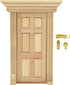 iLAND Dollhouse Door on 1:12 Scale, Miniature Door w/Handle & Knocker (Neoclassical Mini Door)...