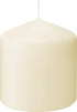 BOLSIUS 6 Ivory Pillar Candles Bulk - 3x3 Inches Candle Set - 25+ Hours Clean Burning - No Palm Oil - 0% Animal Fat - Premium European Quality - U...