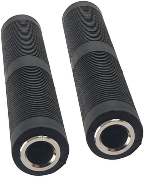 1/4 Inch TRS/TS Female to Female Coupler, 6.35mm Jack Stereo Adapter Joiner, Gender Changer Connectors - 2 Pack (1/4 Female)...