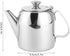 Coffee Pot Teapot, Cold Water Jug Short Spout, Teapot Stainless Steel Tea Kettle Mirror Finish Food Grade Material Spout Pour Over Round for Home ...