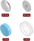 30 Sets Self Cover Button Kit 60L 1.5" 38mm with Wire Backs Aluminum Buttons to Cover Fabric Button Maker Covered Buttons Kit with Tools for DIY C...
