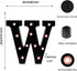 Light Up Black Alphabet Marquee Letters Sign LED Marquee Number Lights Sign for Night Light Home Bar Christmas Lamp Birthday Party Wedding Decorat...