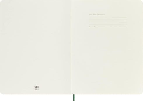 Moleskine Classic Notebook, Soft Cover, XL (7.5" x 9.5") Dotted, Myrtle Green, 192 Pages...