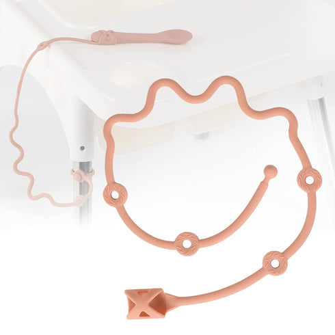 Baby Spoons Self Feeding 6 Month,SMAutoLife Toddler Utensils Holder Strap Food Grade Silicone Keep Fork and Spoon Off The Floor Great for Kids,Hoo...