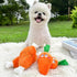 1Pc Orange Soft Dog Toys Cute Carrot Plush Chew Squeaker Sound Pet Puppy Supplies Durable Plush Dog and Cat Toys with Multi-Squeaks ?Dog Squeak To...