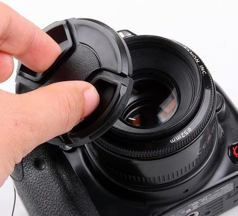40.5mm Center Pinch Snap On Front Lens Cap Cover with Micro Fiber Cloth for Can.Nik. Son. Fuji Sigma Tamron and Other 40.5mm Filter Thread Lens...