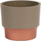 The HC Companies 5 Inch Sprite Round Planter - Small Plastic Plant Pot with Drainage for Indoor Outdoor Plants, Artisian Taupe...