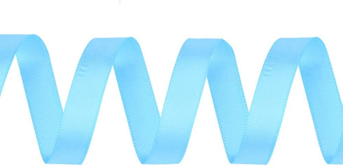 Ribest 3/8 inch Light Blue Double Face Satin Ribbon 50 Yards Per Roll for Gift Wrapping Flowers Bouquet Baby Hair Accessories Wedding Birthday...