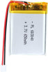 3.7V 650mAh 603040 Lipo battery Rechargeable Lithium Polymer ion Battery Pack with PH2.0mm JST Connector...