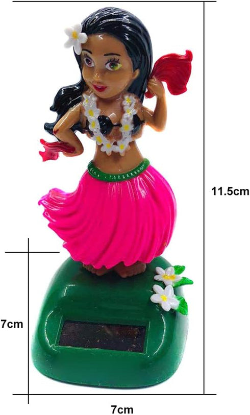 Solar Dancing Toys Solar Powered Hula Girl Dancer Figures Car Dashboard Ornament Home Office Window Table Decoration - No Batteries Required...