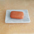 Natural Smooth Real Marble Soap Dish/Facial Sponge Holder/Bathroom Makeup Sponge Tray with Draining Hole (White Carrara)...