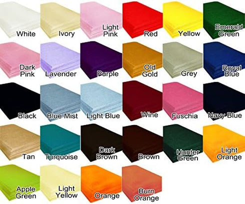 CalCastle Craft 24 pcs Acrylic Craft Felt Sheet 9" X 12" for Crafting, School and DIY Projects (Light Blue)...