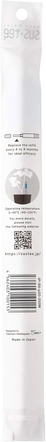 Aquameter (Large White Refillable - Bundle of 2) - House Plant Soil Moisture Meter, Humidity Sensor Probe, Water Level Indicator - Best for Indoor...