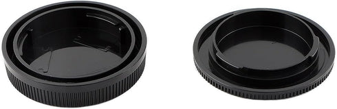 2 Pack Rear Lens Cap and Camera Body Cap Cover Kit for Canon EOS M200 M100 M50 M50 Mark II M10 M5 M6 M6 Mark II M3 M2 M and More EF-M Mount Mirror...