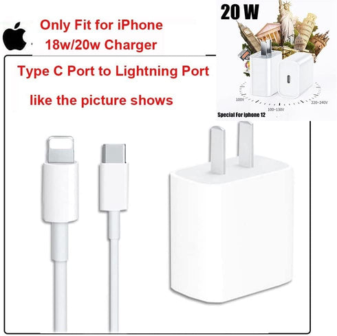 AUGEN iPhone Charger Protector Case, Portable Charger Cover for 20W iPhone USB C Cable, Lightning Cable Cover, Cute Cartoon 3D Design Power Adapte...