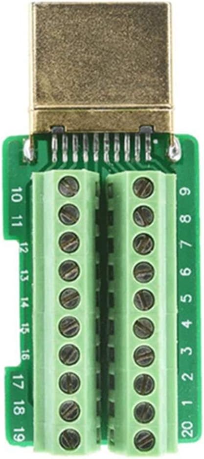 Oiyagai HDMI Solderless Male Quick Connector, Port Terminal Solderfree Breakout Connector Board with Case Accessories...