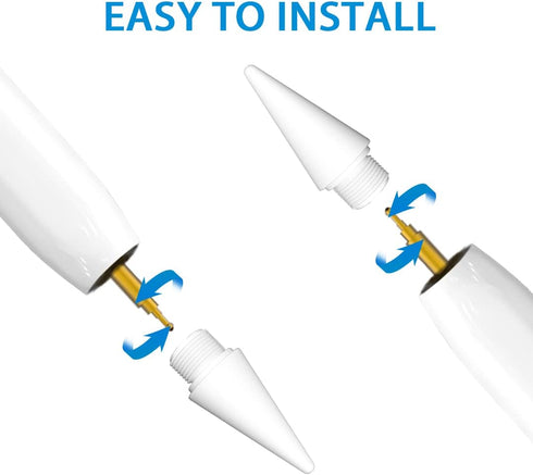 Replacement Tips for Kacvtuy Stylus Pen - 4 Packs High Precision & Easy Installation Replaceable Nibs (White)...
